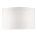 Pyramid White Linen Drum Shade 46cm