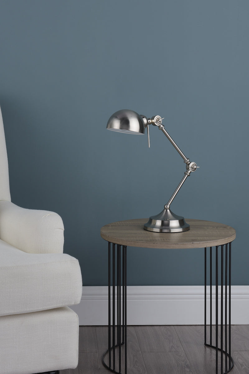 Ranger Task Table Lamps Satin Chrome
