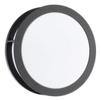 Ratana Outdoor Wall Light Matt Black and Opal IP44