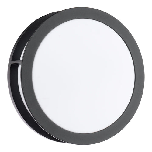 Ratana Outdoor Wall Light Matt Black and Opal IP44