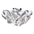 Rawley 4 Light Flush Brushed Aluminium 40cm