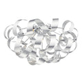 Rawley 5 Light Flush Brushed Aluminium 60cm