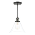 Ray 1 Light Single Pendant Antique Nickel Clear Glass