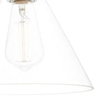 Ray Single Wall Light Antique Nickel Clear Glass
