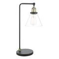 Ray Table Lamps Antique Brass and Glass