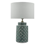 Reese Table Lamps Green Print Base Only