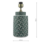 Reese Table Lamps Green Print Base Only