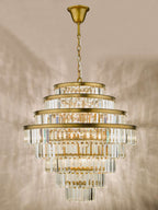 Rhapsody 12 Light Chandelier Bronze Crystal