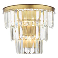 Rhapsody 3 Light Wall Light Crystal and Bronze