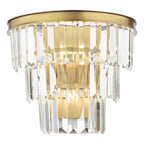 Rhapsody 3 Light Wall Light Crystal and Bronze