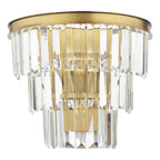 Rhapsody 3 Light Wall Light Crystal and Bronze