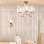 Rimaz Bathroom Wall Light Polished Chrome and Ribbed Glass IP44