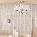 Rimaz Bathroom Wall Light Polished Chrome and Ribbed Glass IP44