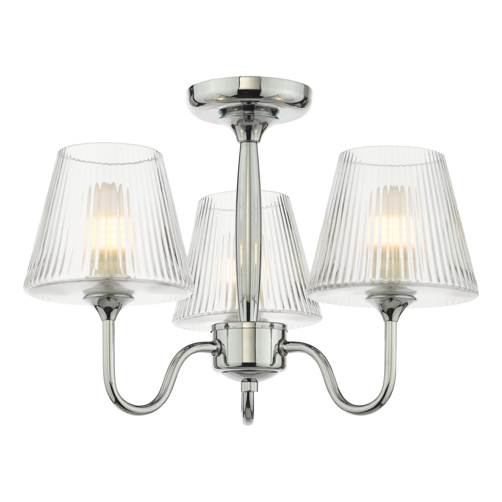 Rimaz 3 Light Bathroom Semi Flush Polished | Lumination