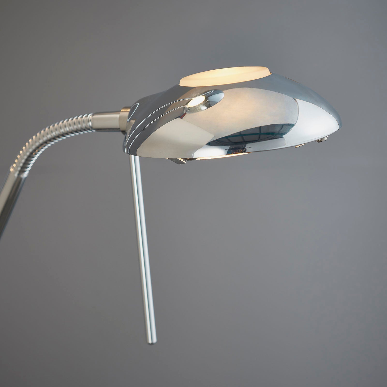 Rome 2-Light Chrome Floor Lamp (Uplighter & Reading Lamp)