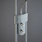 Rome 2-Light Chrome Floor Lamp (Uplighter & Reading Lamp)