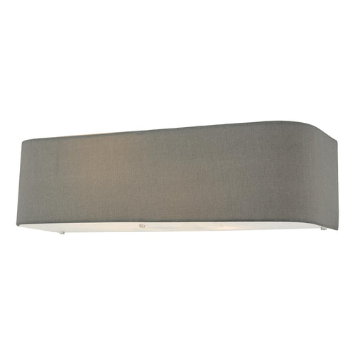 Riva Bathroom Semi Flush Ceiling Light Ribbed Glass Polished Chrome IP44