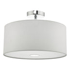 Ronda White Faux Silk Easy Fit Shade 40cm