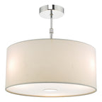 Ronda White Faux Silk Easy Fit Shade 40cm