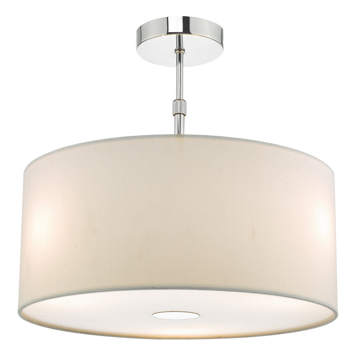 Ronda White Faux Silk Easy Fit Shade 40cm