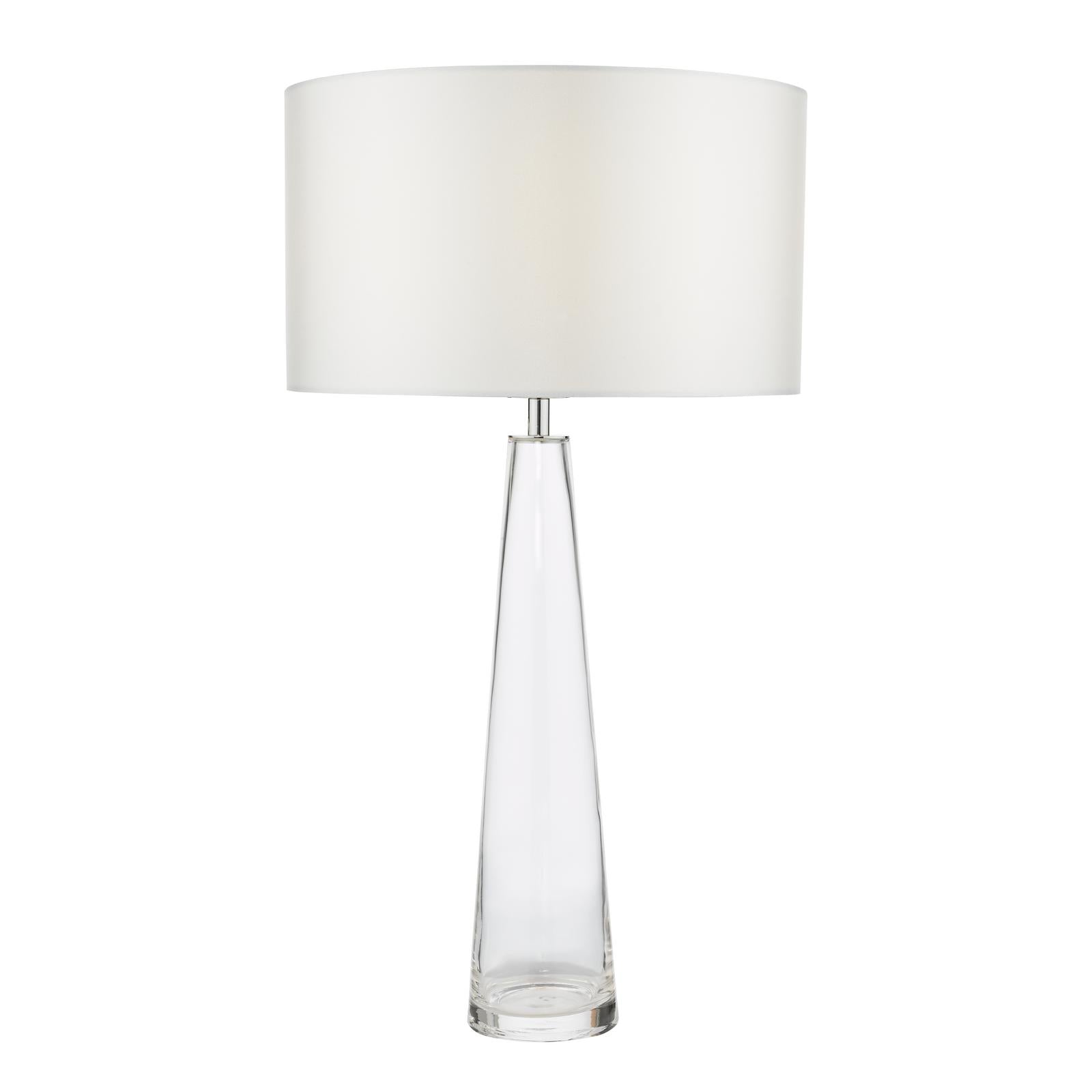 Samara Table Lamps Clear Glass Base Only