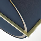 Santino Pendant Gold With Navy Cotton Shade