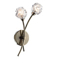 Seattle 2 Light Wall Light Antique Brass Glass