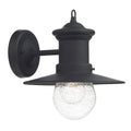 Sedgewick Outdoor Wall Light Black Glass IP44