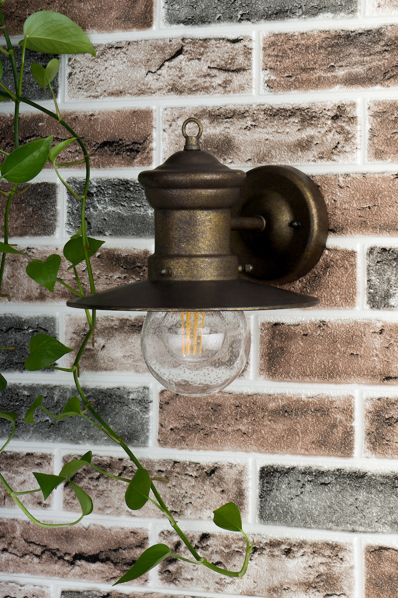 Sedgewick Outdoor Wall Light Bronze Glass IP44