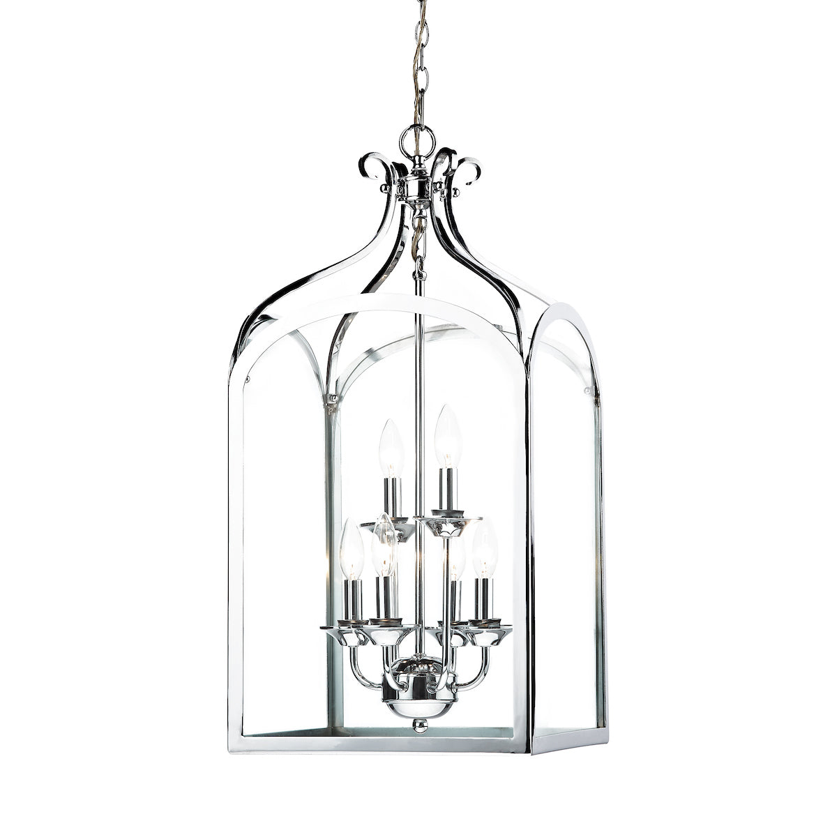 Senator 6 Light Pendant Polished Chrome
