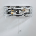Seville 2 Light Wall Light Crystal Polished Chrome