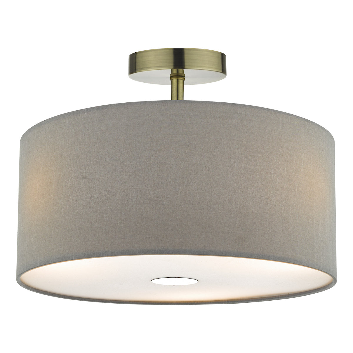 SF0175 1 Light Semi Flush Suspension Antique Brass Bracket Only