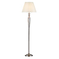 Siam Floor Lamp Satin Chrome With Shade (Multipack)