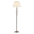 Siam Floor Lamp Satin Chrome With Shade (Multipack)