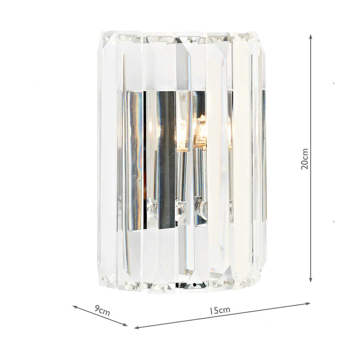 Sketch Wall Light Polished Chrome Crystal