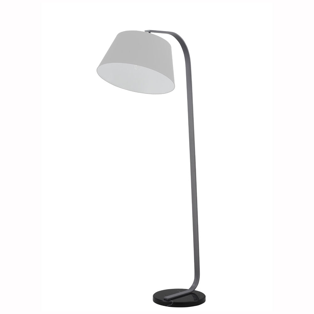 Prima standard lamp with grey shade