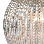 Sonia Dual Light Table Lamps Antique Brass & Silver Glass With Shade