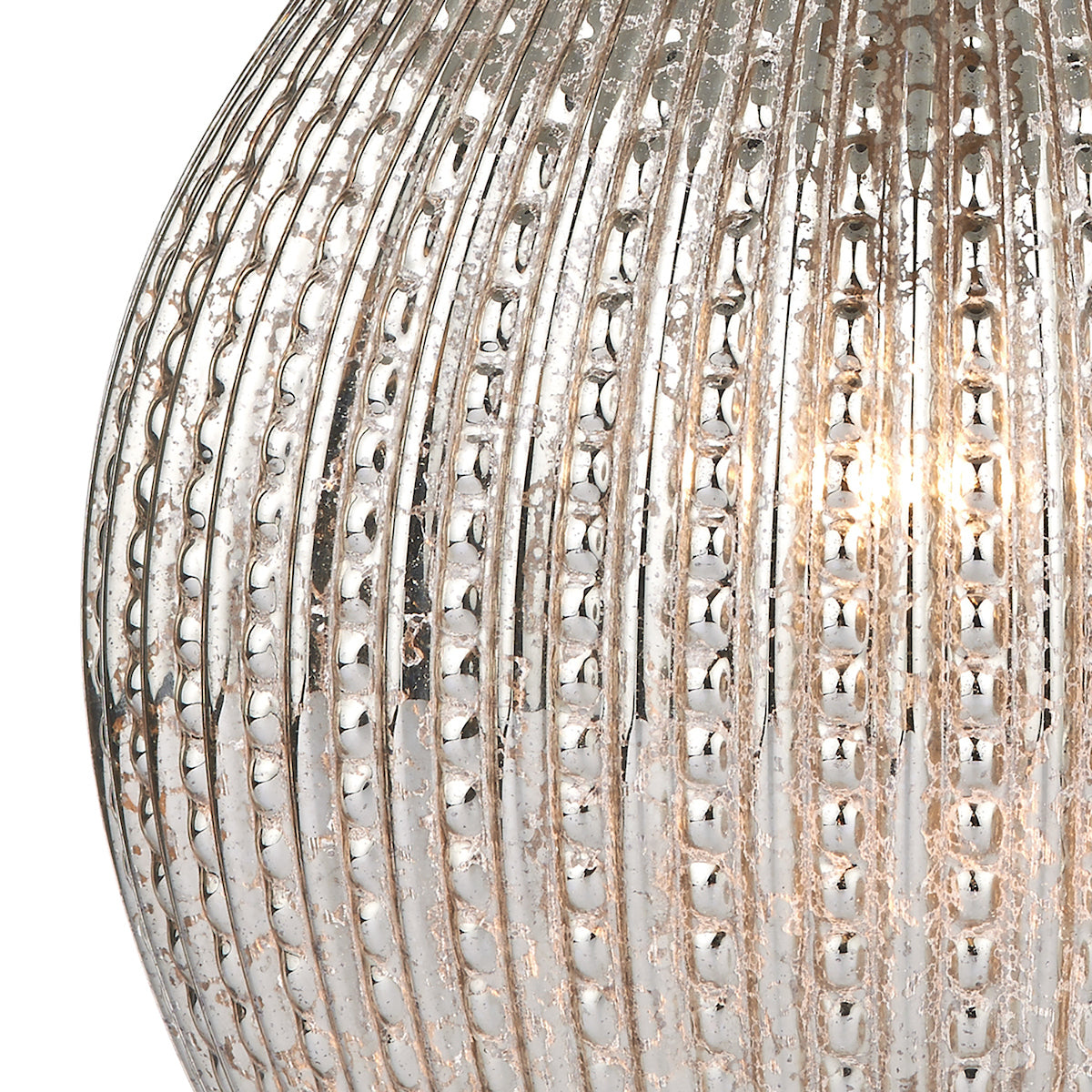 Sonia Dual Light Table Lamps Antique Brass & Silver Glass With Shade