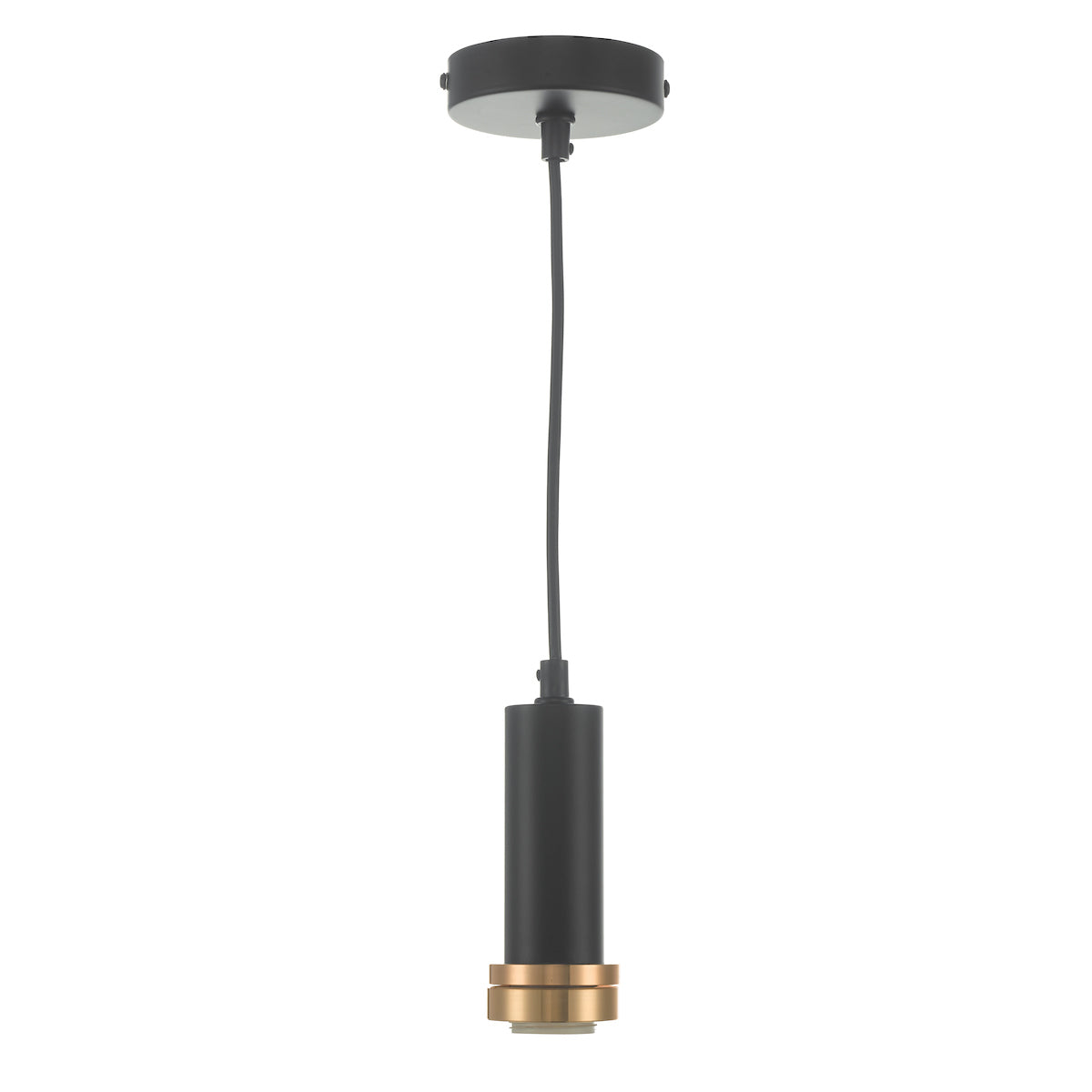 Accessory 1 Light E27 Suspension Matt Black And Bronze