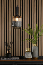 Accessory 1 Light E27 Suspension Matt Black And Bronze