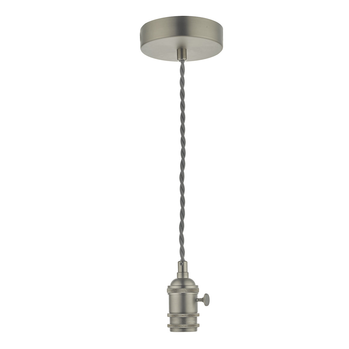 Accessory 1 Light Antique Chrome E14 Suspension
