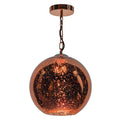 Speckle 1 Light Electro Plated Pendant Copper Finish
