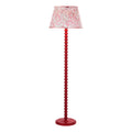 Spool Floor Lamp Gloss Red Base Only