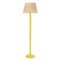 Spool Floor Lamp Gloss Yellow Base Only