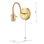 Accessory Wall Light Brass Bracket Only