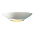 Stella Wall Light White Unglazed Ceramic Glass