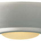 Stella Wall Light White Unglazed Ceramic Glass