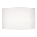 Syracuse White Faux Silk Oval Shade 40cm
