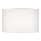 Syracuse White Faux Silk Oval Shade 40cm