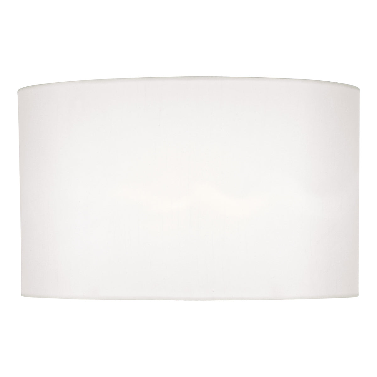 Syracuse White Faux Silk Oval Shade 40cm